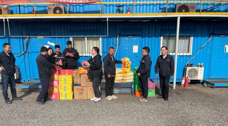 施工現場調研、慰問